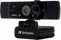 Webcam Verbatim Webcam with Dual Microphone Autofocus Ultra HD 