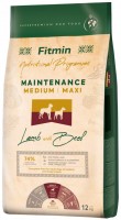 Photos - Dog Food Fitmin Nutritional Programme Maintenance Medium/Maxi Lamb/Beef 