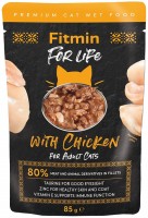 Photos - Cat Food Fitmin For Life Adult Chicken in Sauce 85 g 