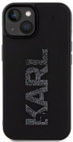 Photos - Case Karl Lagerfeld 3D Rubber Glitter Logo for iPhone 15 