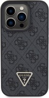 Case GUESS Leather Diamond Triangle for iPhone 15 Pro 