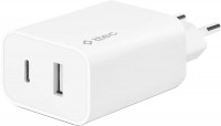 Photos - Charger TTEC SmartCharger Duo USB-C/USB-A 12W 
