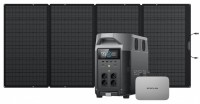 Photos - Portable Power Station EcoFlow DELTA Pro + Microinverter 800W + SP400W 