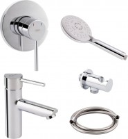 Photos - Bath Tap Set Q-tap Spring QTSPRCRM00145449 