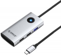 Photos - Card Reader / USB Hub Orico PW11-5P-SV-EP 