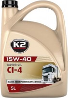 Engine Oil K2 Motor Oil 15W-40 CI-4 5 L