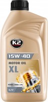 Engine Oil K2 Motor Oil 15W-40 XL 1 L