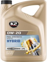 Engine Oil K2 Motor Oil 0W-20 Hybrid 5 L