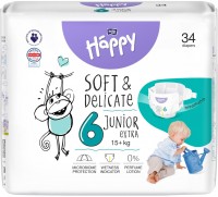 Nappies Bella Baby Happy Soft & Delicate Junior Extra 6 / 34 pcs 