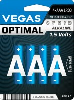 Photos - Battery Vegas Optimal 4xAAA 