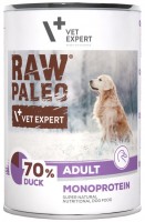 Photos - Dog Food VetExpert Raw Paleo Adult Duck 400 g 1