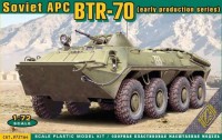 Model Building Kit Ace Soviet APC BTR-70 Early Production Series (1:72) 