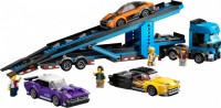 Construction Toy Lego Car Transporter Truck with Sports Cars 60408 