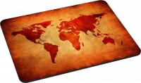 Mouse Pad Pedea Gaming Office Mauspad L Brown Global Map 