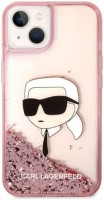 Photos - Case Karl Lagerfeld Glitter Karl's Head for iPhone 14 Plus 