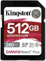 Memory Card Kingston Canvas React Plus V60 SD 512 GB