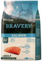 Photos - Dog Food Bravery Adult Large/Medium Salmon 12 kg 