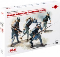 Model Building Kit ICM French Infantry in Gas Masks (1916) (1:35) 
