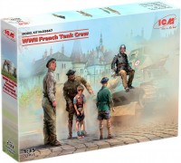 Photos - Model Building Kit ICM WWII French Tank Crew (1:35) 