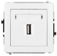 Photos - Socket Karlik Deco DGUSB-1 white