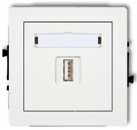 Photos - Socket Karlik Deco 25DGUSB-1 white