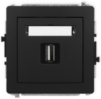 Photos - Socket Karlik Deco 12DGUSB-1 black