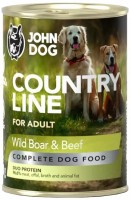 Photos - Dog Food John Dog Adult Wild Boar/Beef Canned 