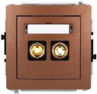 Photos - Socket Karlik Deco 9DGG-4 brown