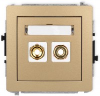 Photos - Socket Karlik Deco 8DGG-4 golden