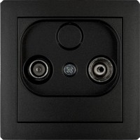 Photos - Socket Karlik Deco 12DG2K black