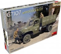 Model Building Kit MiniArt G7107 15t 4x4 Cargo Truck with Wooden Body (1:35) 