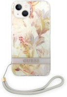 Case GUESS Flower Strap for iPhone 14 Plus 