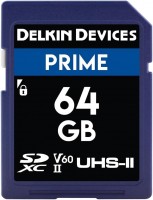 Memory Card Delkin Devices PRIME UHS-II V60 SDXC 64 GB