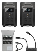 Photos - Portable Power Station EcoFlow 2DELTA Pro + Double Voltage Hub + Transfer Switch 