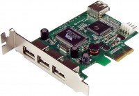 Photos - PCI Controller Card Startech.com PEXUSB4DP 