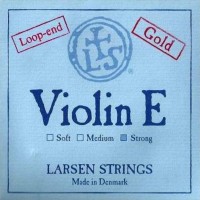 Strings Larsen Violin E String Gold Plated Loop End Heavy 