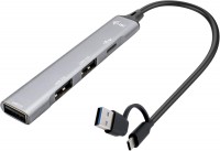 Card Reader / USB Hub i-Tec USB-C/USB-A Metal HUB 1x USB 3.0 + 3x USB 2.0 