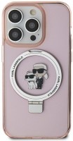 Photos - Case Karl Lagerfeld Ring Stand Karl&Choupette MagSafe for iPhone 15 Pro 