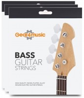 Strings Gear4music 3 Pack of Bass Guitar Strings Set 