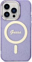 Photos - Case GUESS Glitter Gold MagSafe for iPhone 14 Pro 