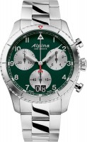Wrist Watch Alpina Startimer Pilot Quartz Chrono Big Date AL-372GRS4S26B 