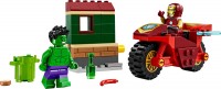 Construction Toy Lego Iron Man with Bike and The Hulk 76287 