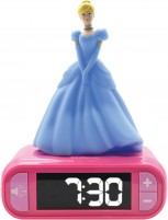 Radio / Table Clock Lexibook Alarm Clock with Disney Princess Cinderella 3D Night Light 