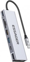 Photos - Card Reader / USB Hub Essager EHB08-QK0G-Z 