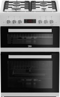 Photos - Cooker Beko EDG 634 W white