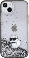 Case Karl Lagerfeld Liquid Glitter Choupette for iPhone 15 Plus 