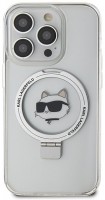 Case Karl Lagerfeld Ring Stand Choupette Head for iPhone 15 Pro 