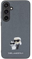 Photos - Case Karl Lagerfeld Saffiano Karl&Choupette Metal Pin for Galaxy S24 