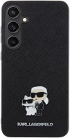 Case Karl Lagerfeld Saffiano Karl&Choupette Metal Pin for Galaxy S24 Plus 