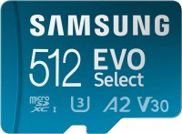 Memory Card Samsung EVO Select microSDXC + Adapter 2024 512 GB